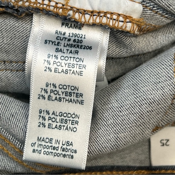 Frame Denim - Le High Skinny in Saltair Sz 25 - Picture 8 of 9